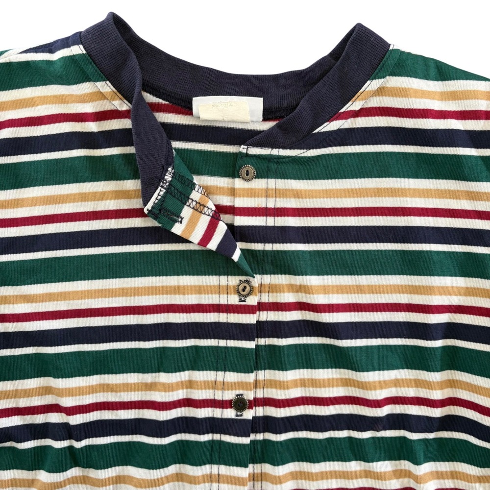 Vintage Season Ticket Striped Button Down Short Sleeve Tee Women's Size Small - Picture 3 of 6